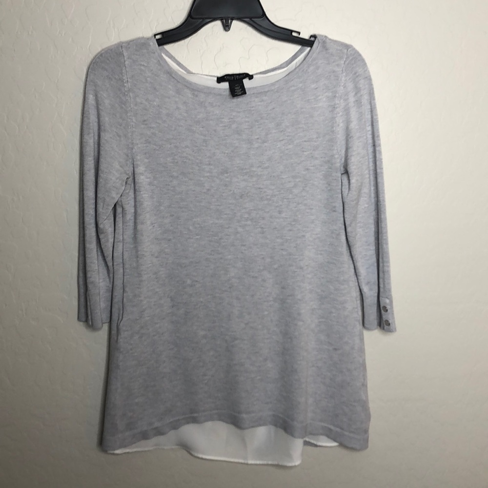 White House Black Market Double Layer Sweater XS